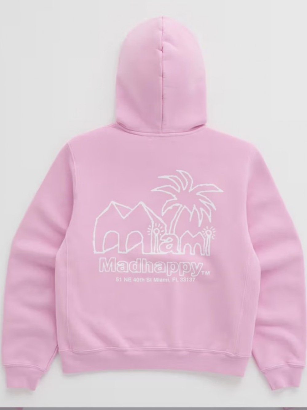 Madhappy Pink Miami Graphic Hoodie